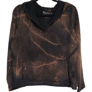 Boys Size Large Bleached & BlackHooded Sweatshirt Athleisure Pullover